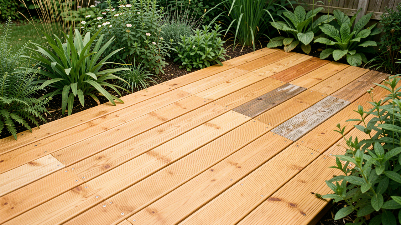 Terrasse en bambou présentant différentes lames, leurs finitions et les éléments à prendre en compte pour bien les choisir.